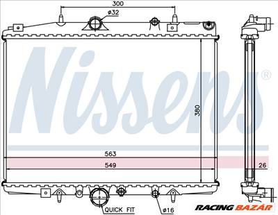 NISSENS 63703 Hűtőradiátor