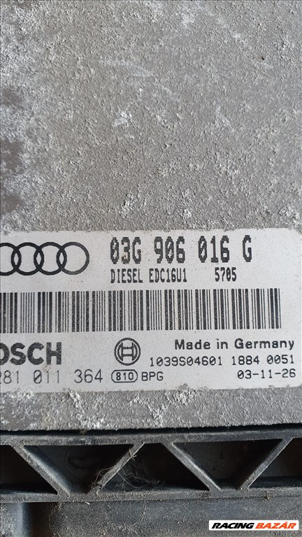 Audi A3 (8P) 8P Motor vezérlőegység  2. kép