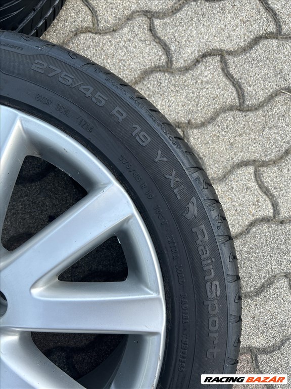 Gyári VW Touareg BBS 19" 5x120 alufelni gyári TPMS nyomásszenzorokkal gumik nélkül 7. kép