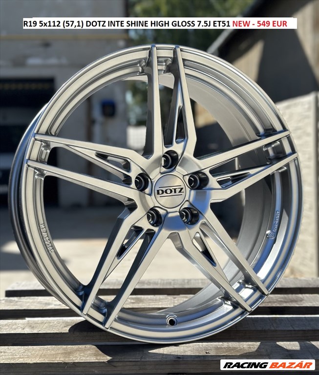 R19 5x112 (57,1) DOTZ INTE SHINE HIGH GLOSS 7.5J ET51  1. kép