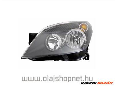 Opel Astra H FSZ H7/H1 bal fekete házas (motorral) T