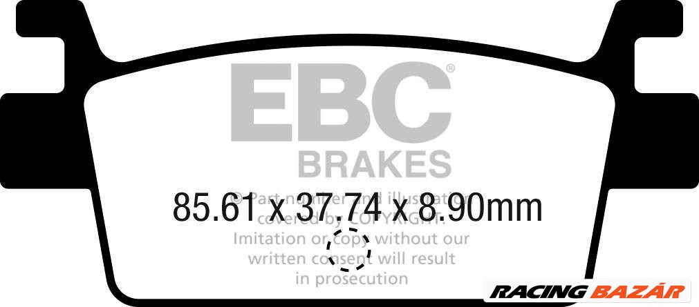 EBC SFA719HH Scooter Sintermetall robogó fékbetét garnitúra 1. kép