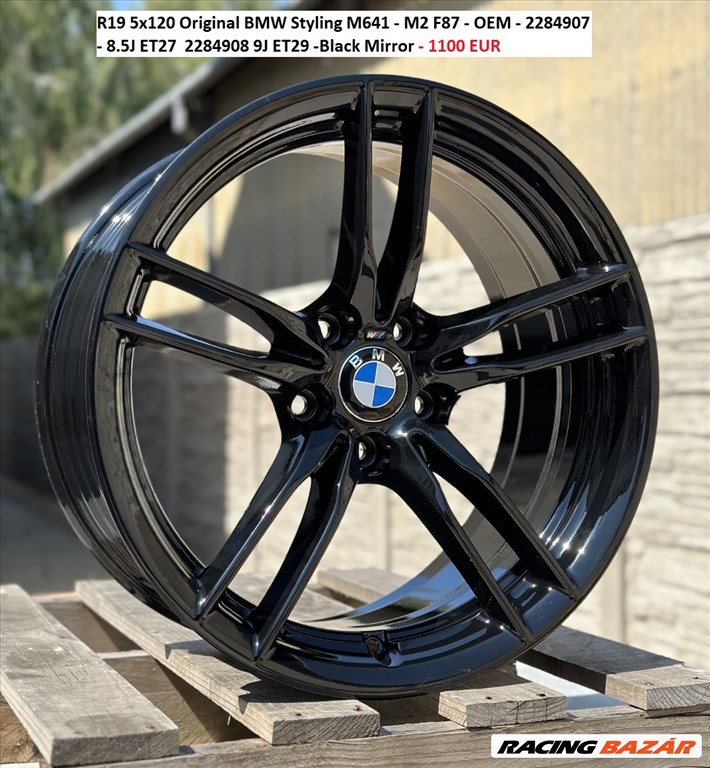 R19 5x120 Original BMW Styling M641 - M2 F87 - OEM -  kétszéles gyári alufelnik 1. kép