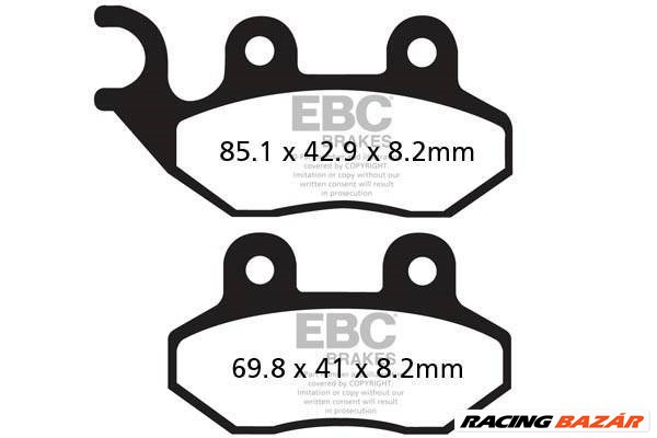 EBC SFA264HH Scooter Sintermetall robogó fékbetét garnitúra 1. kép