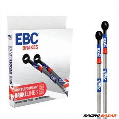 EBC BLM1101-4FR acélhálós teflon fékcső, fémhálós fékcső, fém fékcső készlet első+hátsó