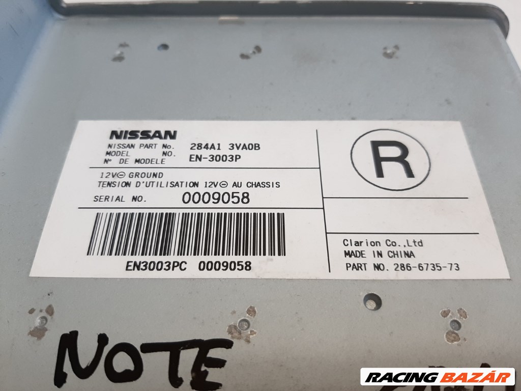 Nissan Note (E12) hátsó Autós kamera vezérlõ 284A13VA0B 3. kép