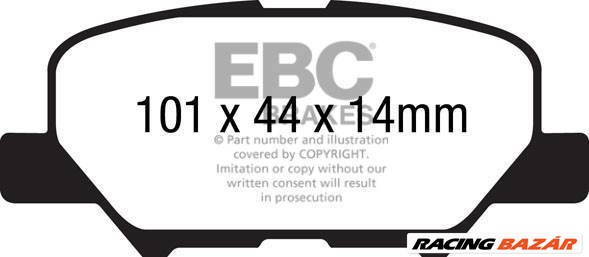 EBC DP42171R Yellowstuff fékbetét szett két tárcsához 1. kép