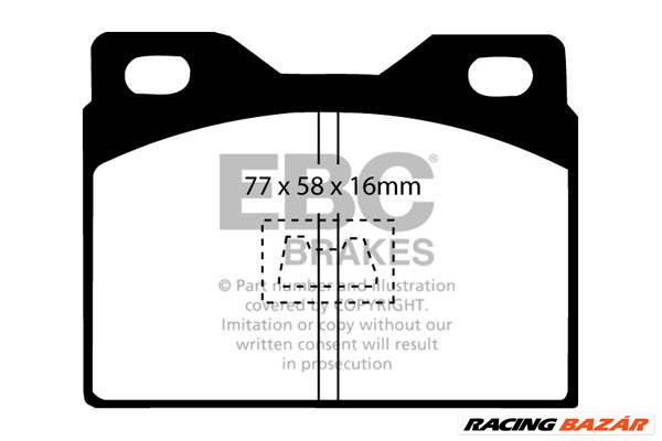 EBC DP4220R Yellowstuff fékbetét szett két tárcsához 1. kép