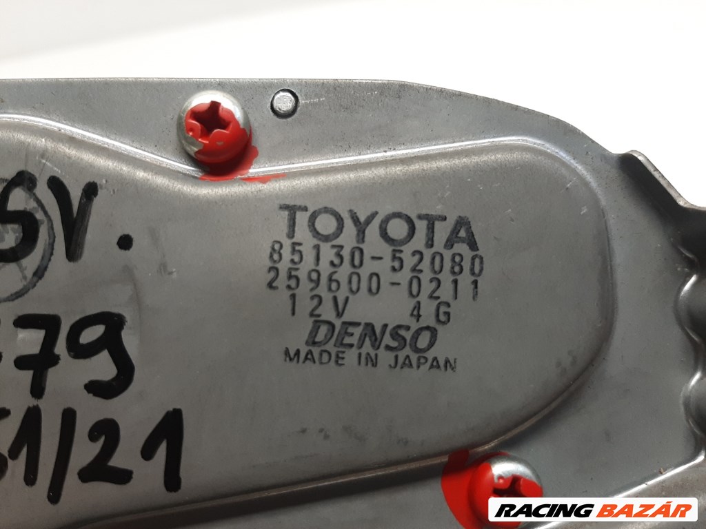 Toyota Yaris Verso hátsó ablaktörlõ motor 8513052080 3. kép