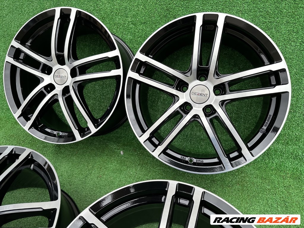 R18 5x112 (66,6)  Dezent TZ Dark Black Polished 8J ET39  2. kép