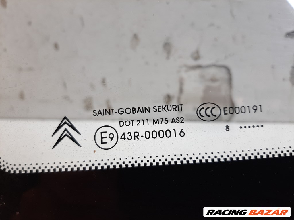 Citroen C4 grand picasso jobb elsõ oldalfal üveg (karosszéria oldal üveg) 2. kép