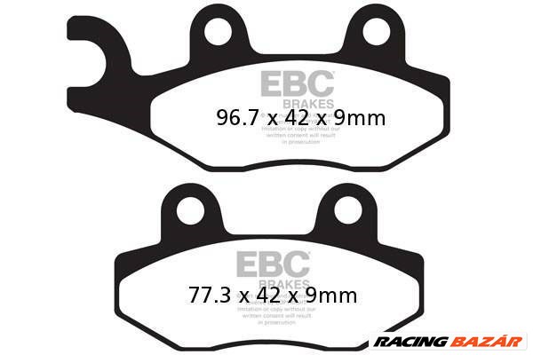 EBC SFAC228 Scooter Carbon robogó fékbetét garnitúra 1. kép