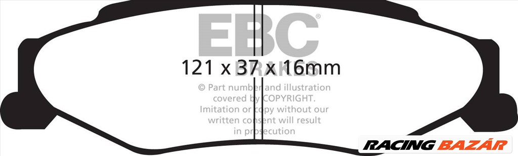 EBC DP41160R Yellowstuff fékbetét szett két tárcsához 1. kép