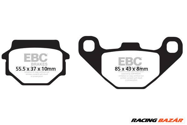 EBC SFAC067 Scooter Carbon robogó fékbetét garnitúra 1. kép