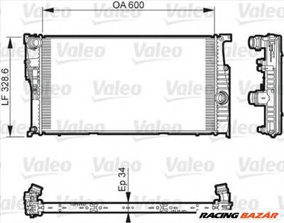 VALEO 735612 - Vízhűtő (Hűtőradiátor) BMW