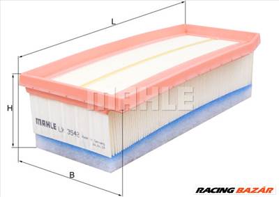 MAHLE LX 3542 - légszűrő DACIA LADA NISSAN RENAULT