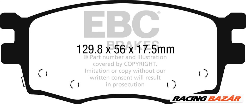 EBC DPX2282 Ultimax2 fékbetét szett két tárcsához 1. kép