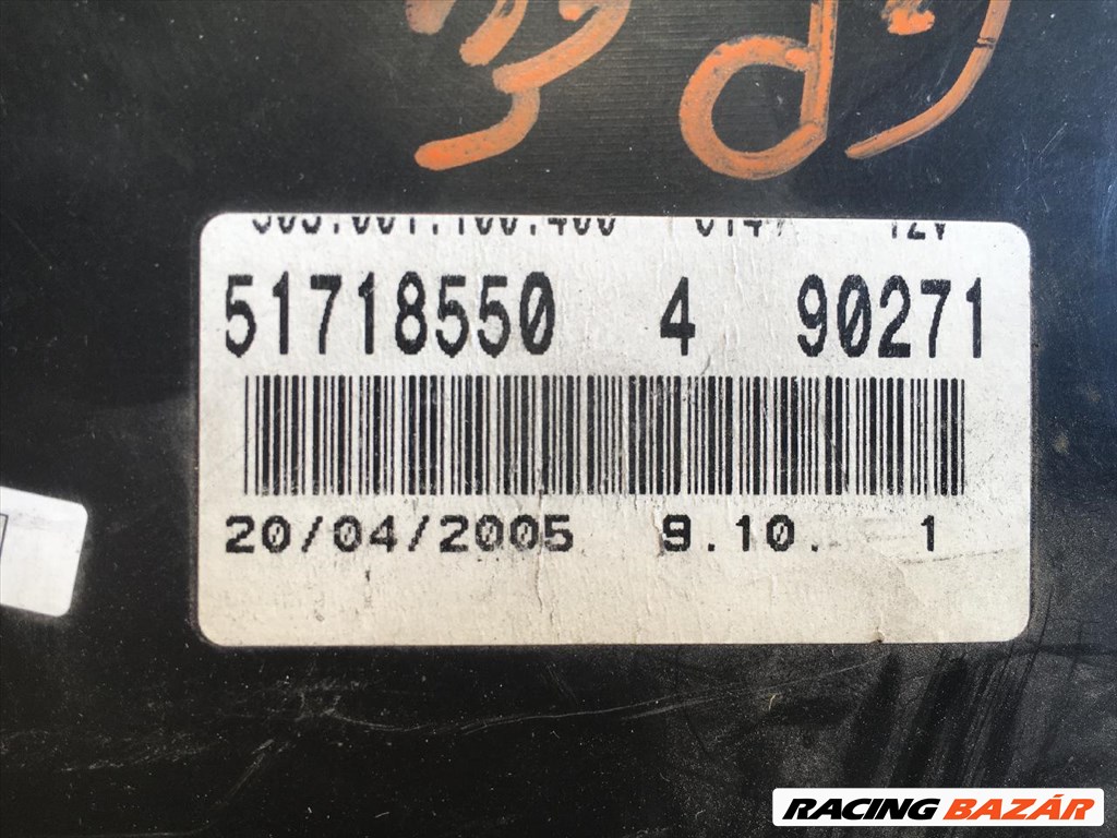 Grande Punto 2005-2008 VDC, tempomat, radaros benzines bontott óracsoport 51718550 2. kép