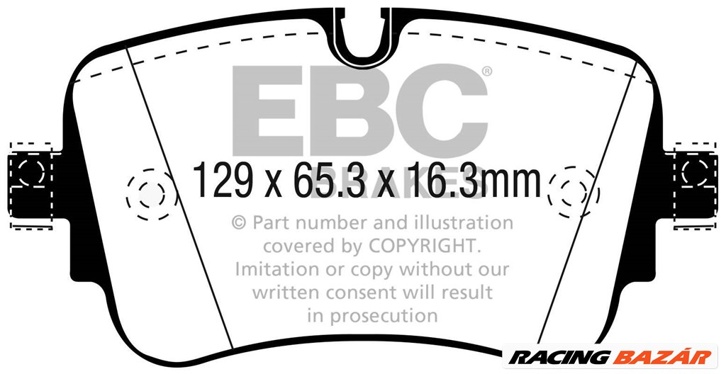 EBC DP42299R Yellowstuff fékbetét szett két tárcsához 1. kép