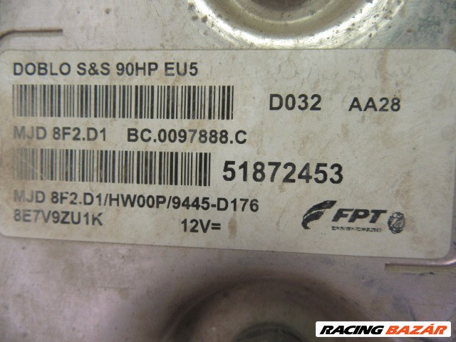 75514 Fiat Doblo III. 1,3 16v Mjet motorvezérlő szett 51872453 2. kép