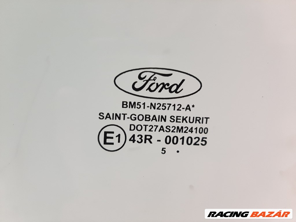 Ford Focus 5 ajtós jobb hátsó ajtó üveg lejáró BM51N25712A 2. kép