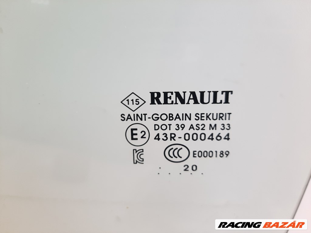 Renault Zoe bal hátsó ajtó üveg lejáró 2. kép