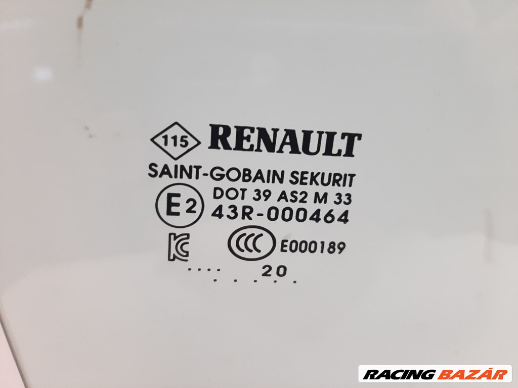 Renault Zoe jobb hátsó ajtó üveg lejáró 2. kép