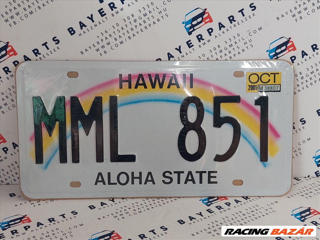 Amerikai USA fém rendszám - Hawaii (A00026) 1. kép