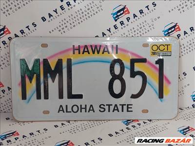 Amerikai USA fém rendszám - Hawaii (A00026)