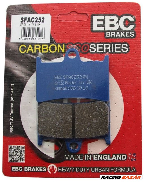 EBC SFAC758 Scooter Carbon robogó fékbetét garnitúra 1. kép