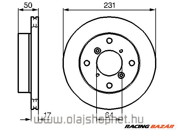 Suzuki Swift Első féktárcsa LPR 1. kép