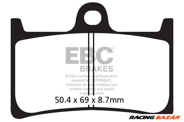 EBC SFAC252 Scooter Carbon robogó fékbetét garnitúra 1. kép