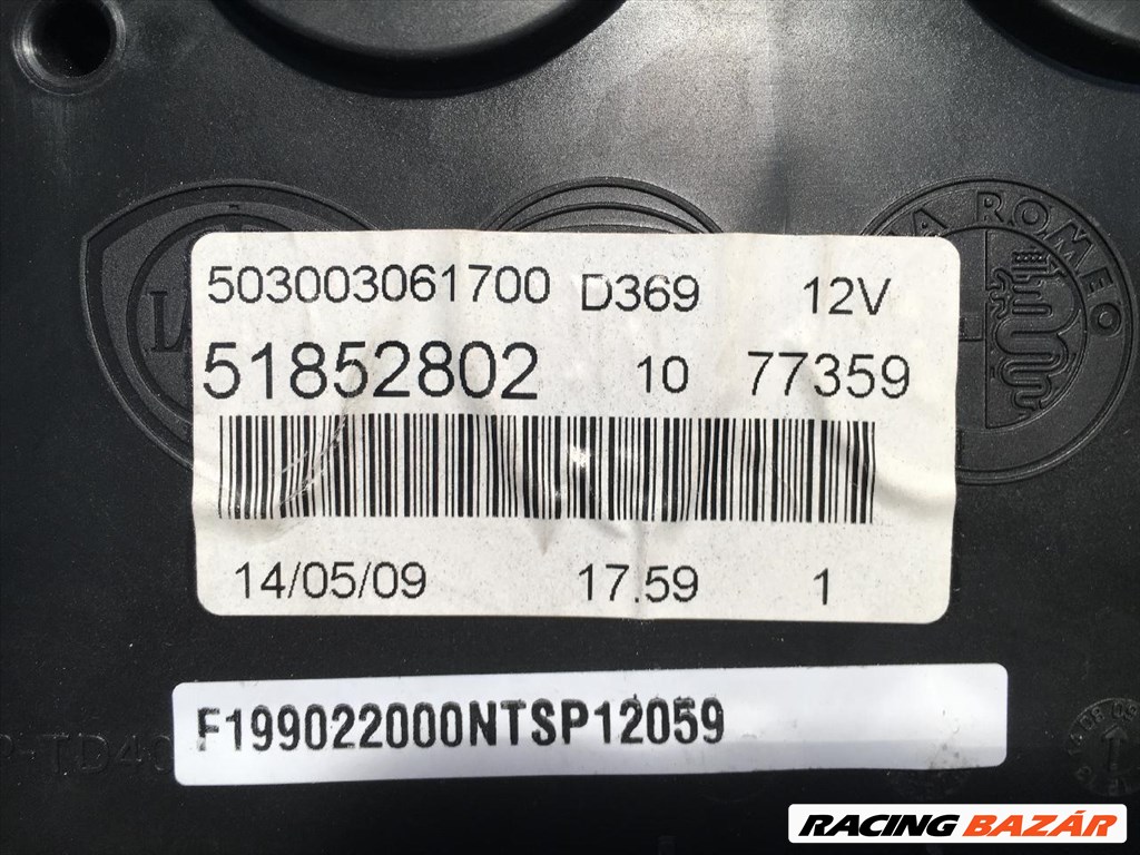 Fiat Punto 2012- dízel bontott óracsoport 51852802 2. kép