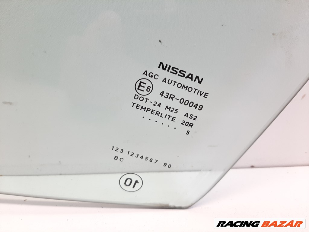 Nissan Pulsar (C13) bal elsõ ajtó üveg lejáró 2. kép