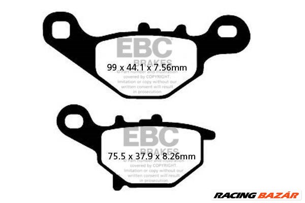 EBC SFA396 Scooter Aramid robogó fékbetét garnitúra 1. kép