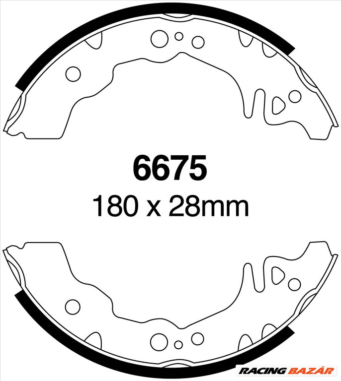 EBC 6675 Premium dobfék vagy kézifék betét garnitúra 1. kép