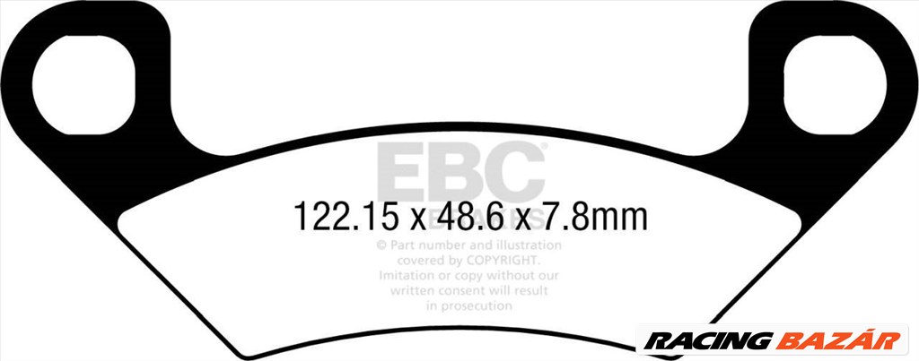 EBC FA742TT Carbon-Graphite fékbetét garnitúra 1. kép