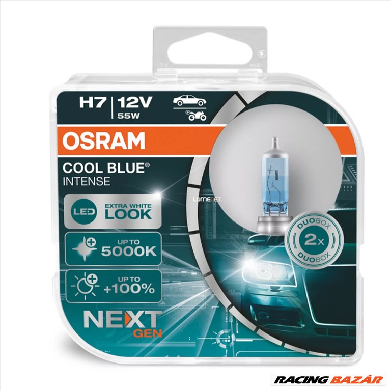 Osram Cool Blue Intense NextGen 5000K +100% H7 55w 2db - 2740 1. kép