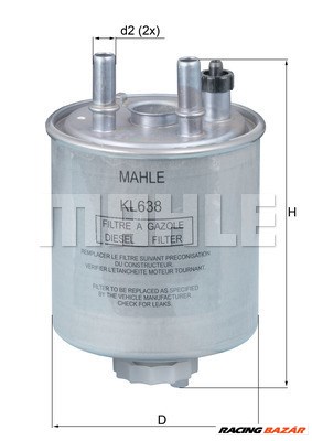 MAHLE KL 638 - Üzemanyagszűrő RENAULT 1. kép