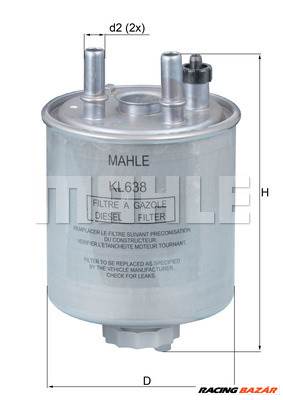 MAHLE KL 638 - Üzemanyagszűrő RENAULT