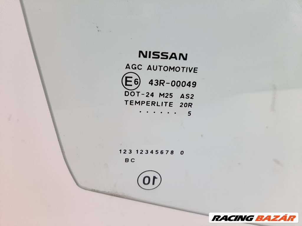 Nissan Pulsar (C13) jobb elsõ ajtó üveg lejáró 2. kép