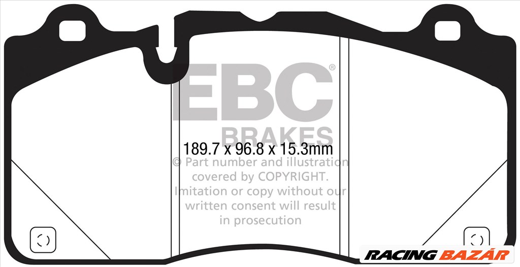 EBC DP43050R Yellowstuff fékbetét szett két tárcsához 1. kép
