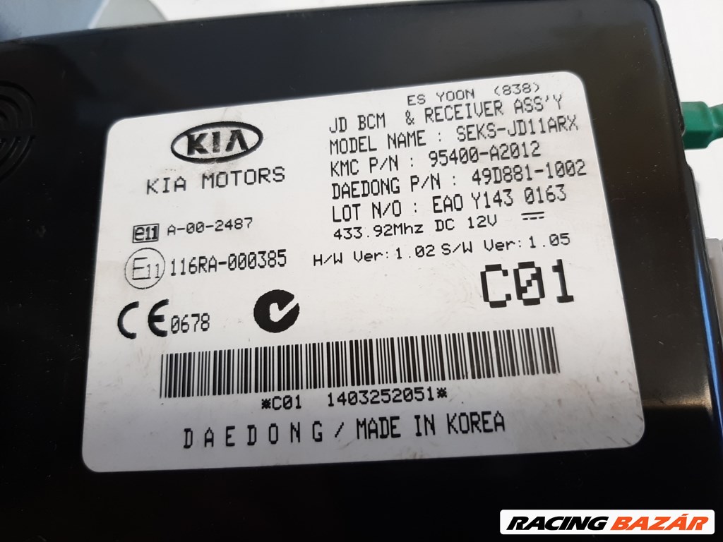 Kia Ceed (JD) komfort elektronika 95400A2012 2. kép