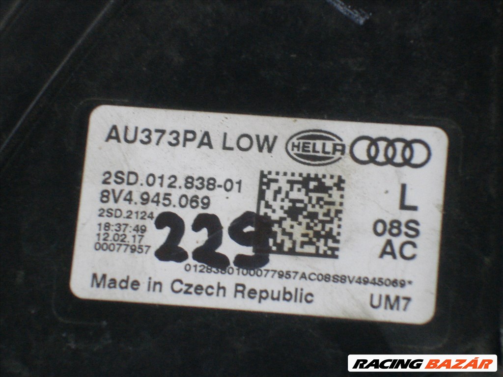 Audi A3 8V Sportback Bal hátsó LED Lámpa 8V4945069 2013-tól 5. kép