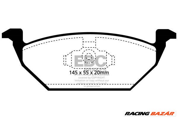 EBC DP1117 Ultimax2 fékbetét szett két tárcsához 1. kép