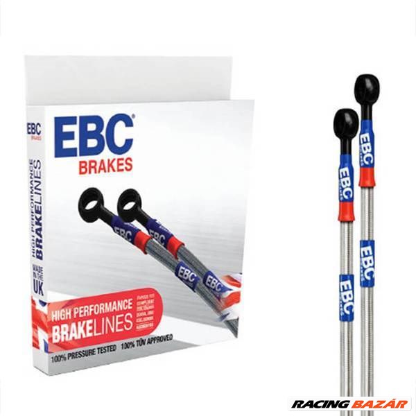 EBC BLA1490-3L acélhálós teflon fékcső, fémhálós teflon fékcső, fém fékcső 3 db-os készlet 1. kép