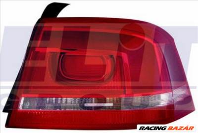 Vw Passat B7 Jobb hátsó lámpa külső, (piros-átlátszó) foglalat nélkül SEDAN 3AE945096C