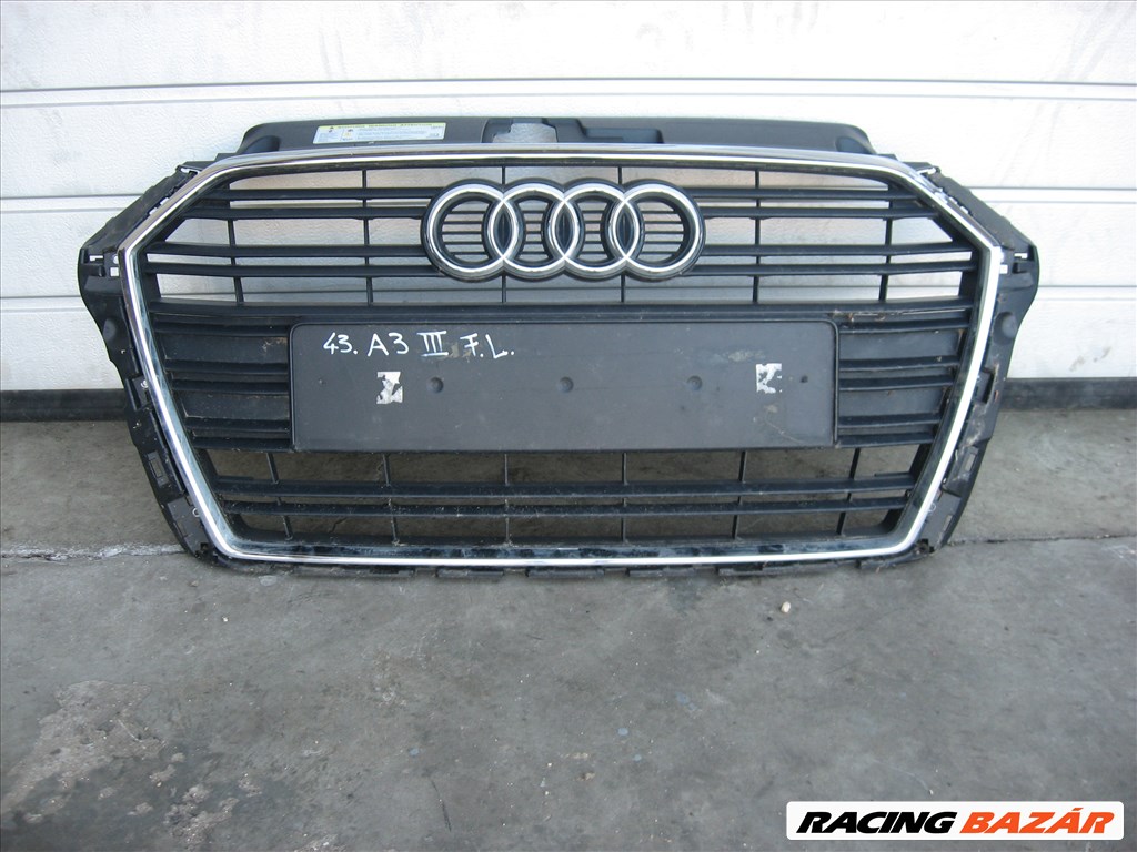 43. Audi A3 3.gen facelift 8V díszrács  1. kép