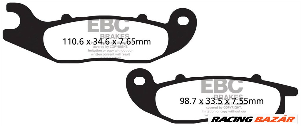 EBC SFA693HH Scooter Sintermetall robogó fékbetét garnitúra 1. kép