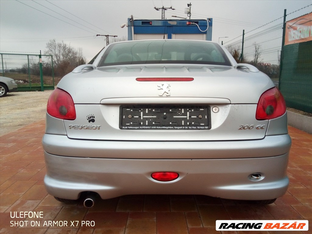 Peugeot 206 cc 1,6 benzin ( EU IV. ) bontásra egyben eladó 8. kép